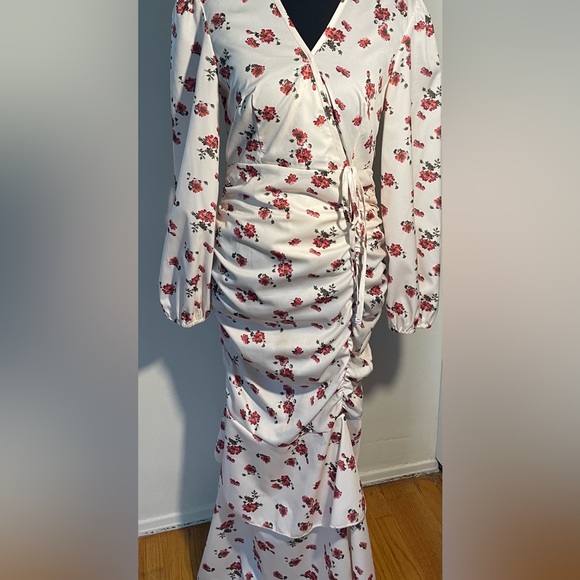 Floral Wrap Maxi Dress - Picture 3 of 5